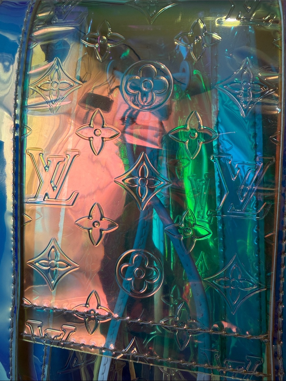 Louis Vuitton Holographic Iridescent Christopher GM Backpack - Clear Prism Shine